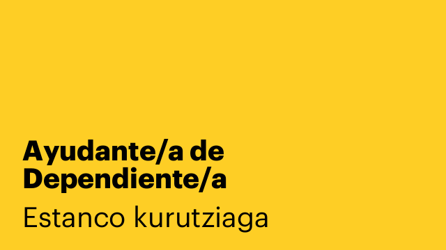 Ayudante/a de Dependiente/a
