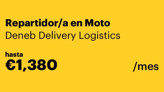Repartidor/a en Moto
