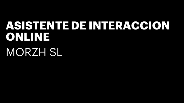 ASISTENTE DE INTERACCION ONLINE