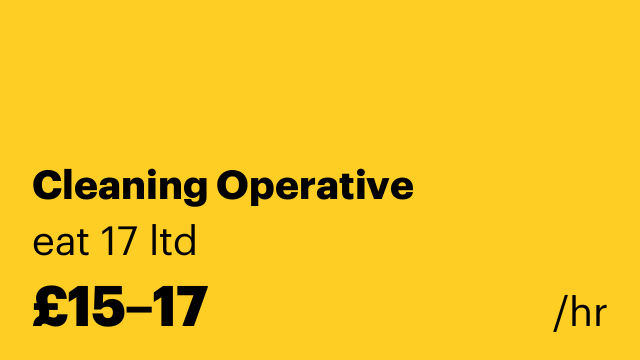 Cleaning Operative
