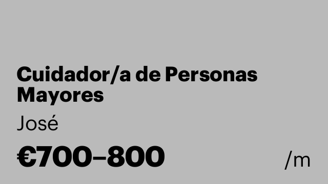 Cuidador/a de Personas Mayores