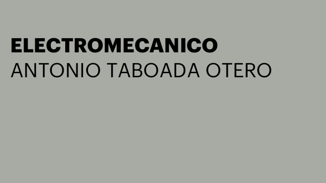 ELECTROMECANICO