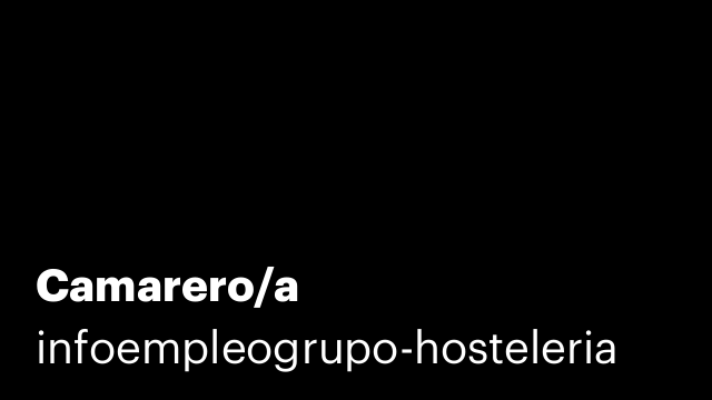 Camarero/a