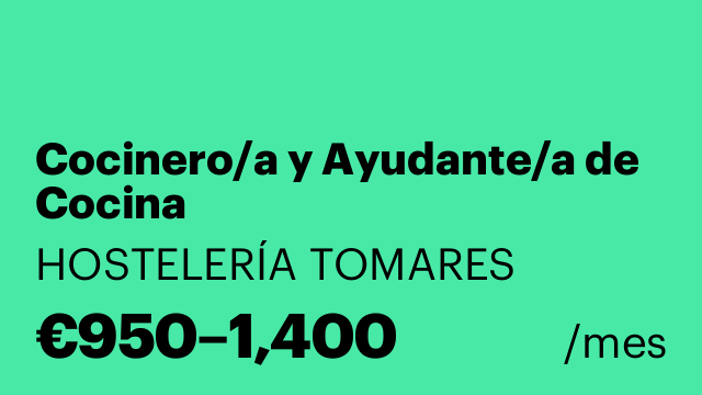 Cocinero/a y Ayudante/a de Cocina