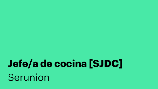 Jefe/a de cocina [SJDC]