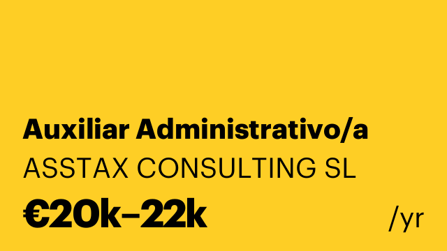 Auxiliar Administrativo/a
