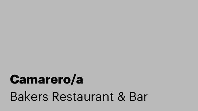 Camarero/a