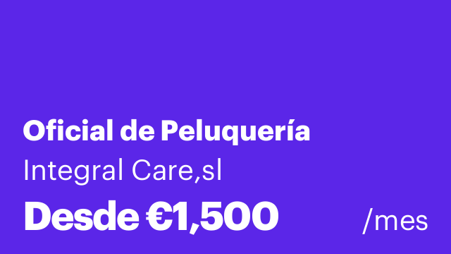 Oficial de Peluquería