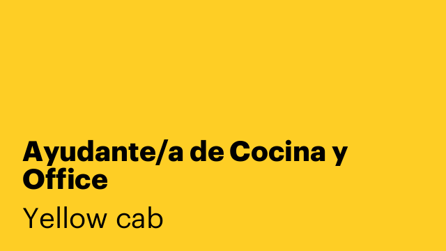 Ayudante/a de Cocina y Office