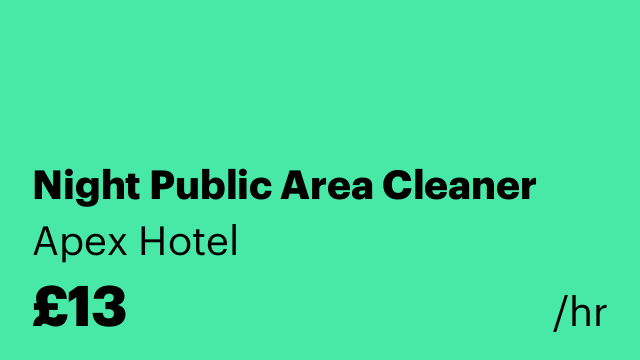 Night Public Area Cleaner