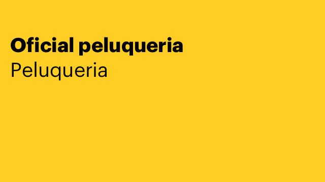 Oficial peluqueria