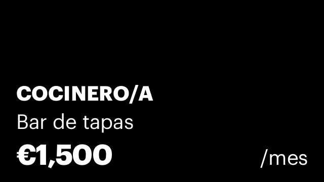 COCINERO/A