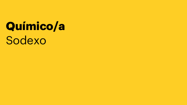 Químico/a