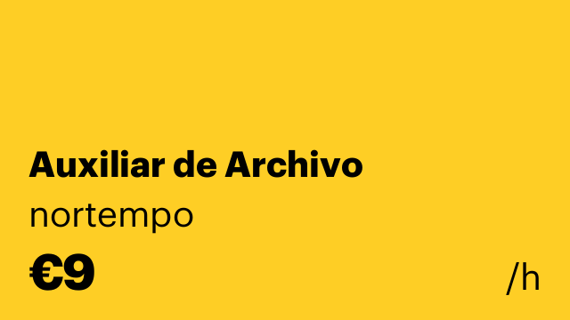Auxiliar de Archivo
