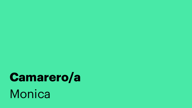 Camarero/a