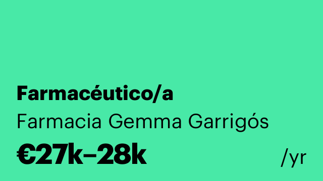 Farmacéutico/a