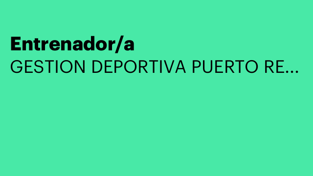 Entrenador/a