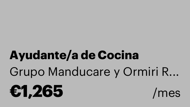 Ayudante/a de Cocina
