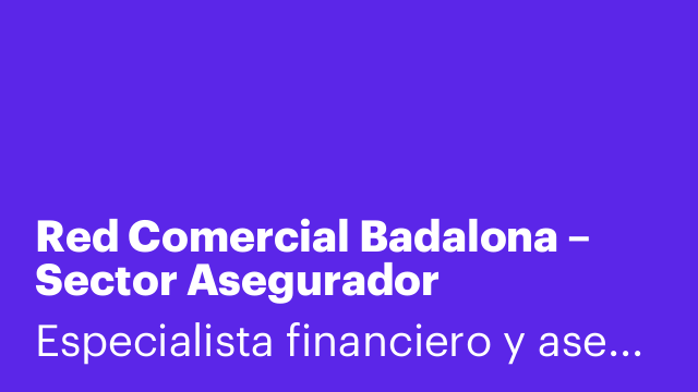 Red Comercial Badalona – Sector Asegurador