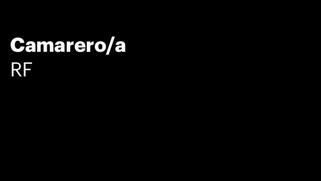 Camarero/a
