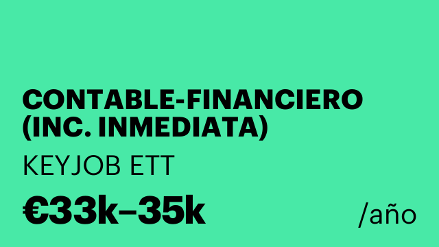 CONTABLE-FINANCIERO (INC. INMEDIATA)