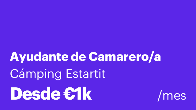 Ayudante de Camarero/a