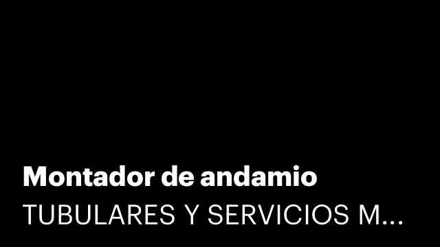 Montador de andamio