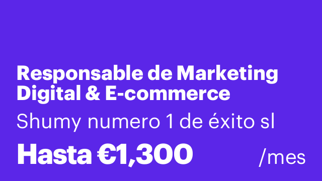 Responsable de Marketing Digital & E-commerce