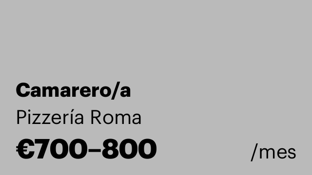Camarero/a