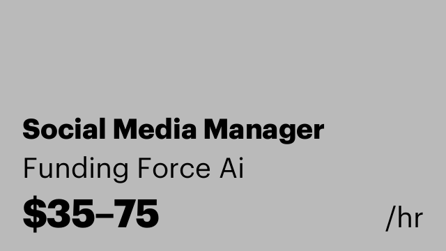 Social Media Manager