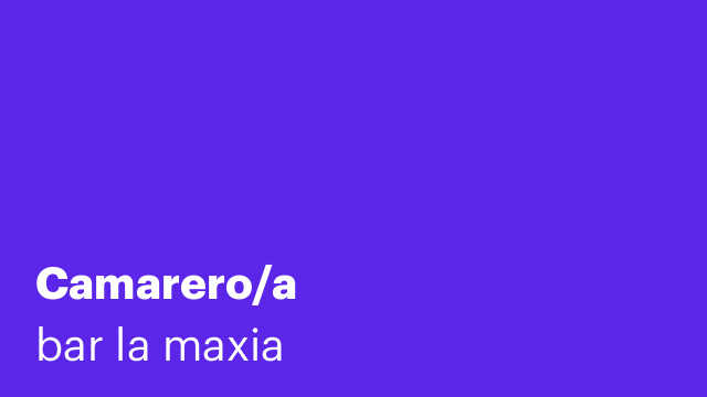 Camarero/a