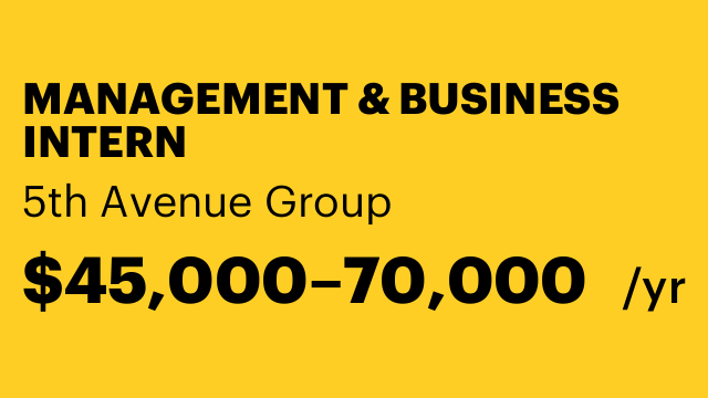 MANAGEMENT & BUSINESS INTERN