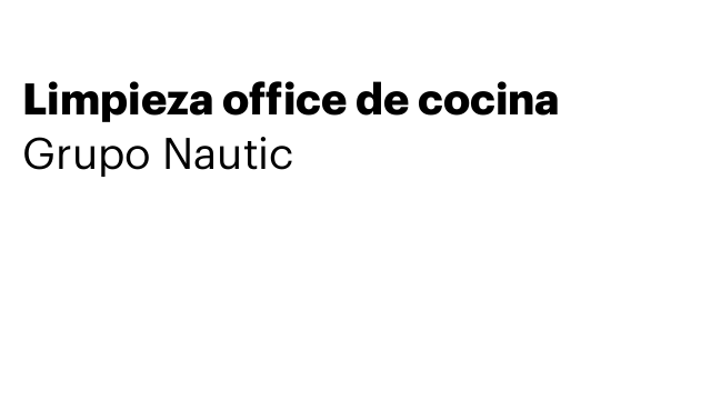 Limpieza office de cocina
