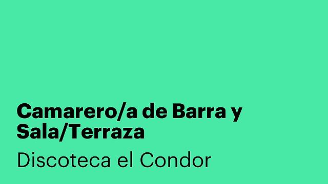 Camarero/a de Barra y Sala/Terraza