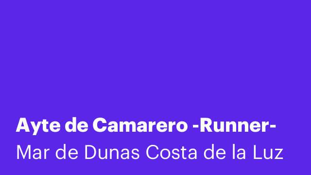 Ayte de Camarero -Runner-