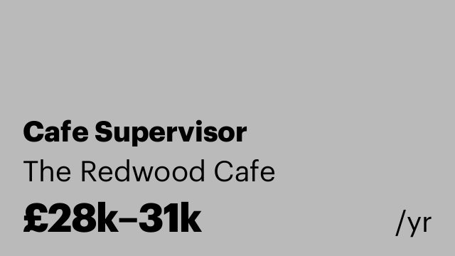 Cafe Supervisor