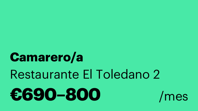 Camarero/a
