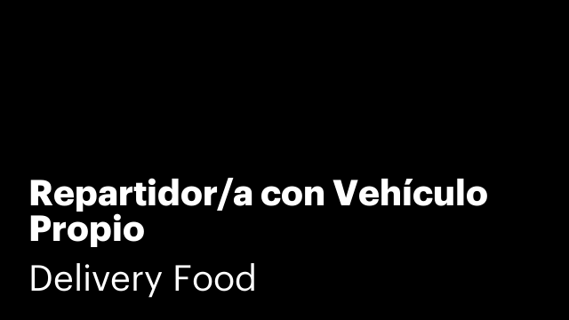 Repartidor/a con Vehículo Propio