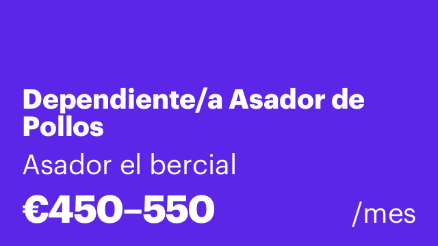 Dependiente/a Asador de Pollos