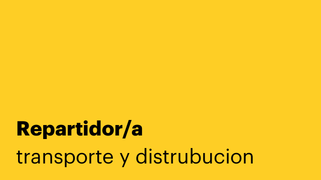 Repartidor/a