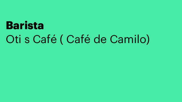 Barista
