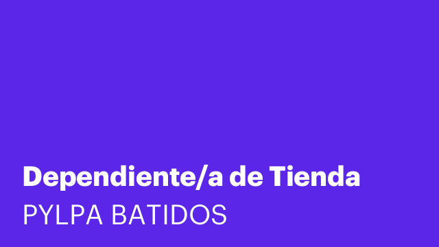Dependiente/a de Tienda