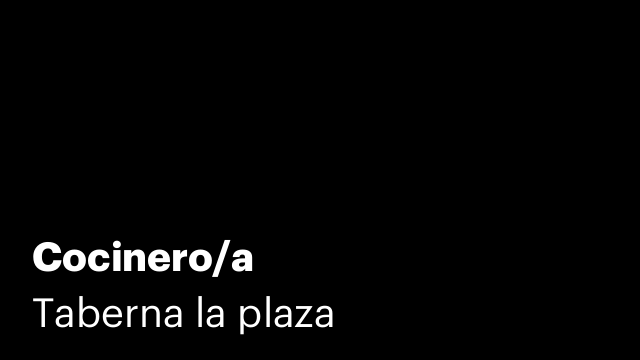 Cocinero/a