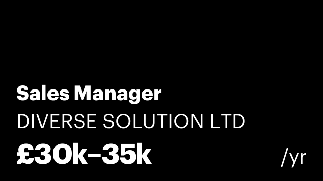 Sales Manager