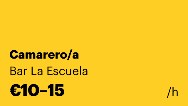 Camarero/a