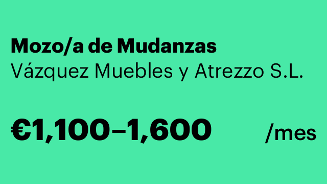 Mozo/a de Mudanzas