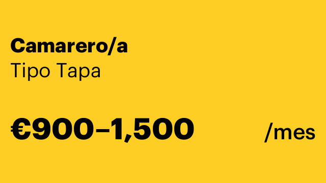 Camarero/a