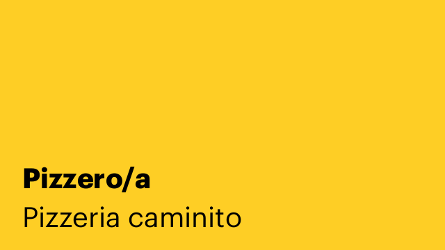 Pizzero/a