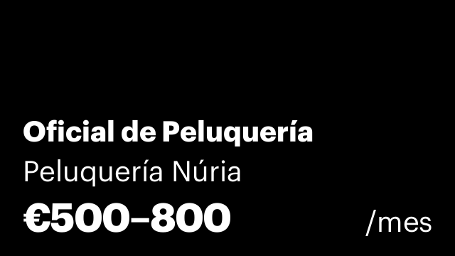 Oficial de Peluquería