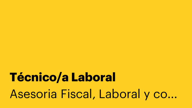 Técnico/a Laboral